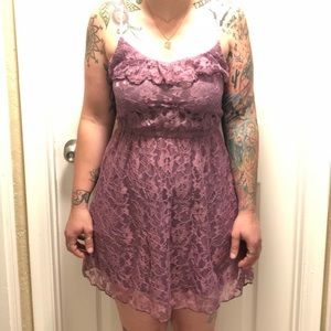 H&M Divided Lavender Lace Dress. Size 4
